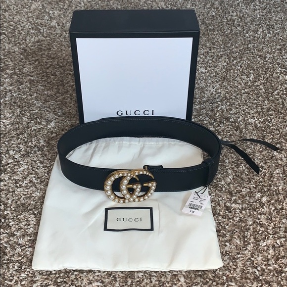 Gucci Accessories - NWT a GUCCI GG Marmont Pearl Belt - 80 / 32